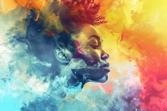 design creative music album cover art or music song artwork