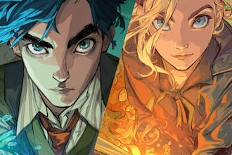 draw a custom cover art for your comic