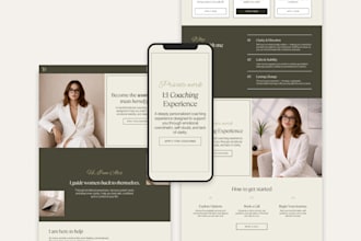 create high converting canva landing page design