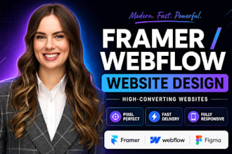 framer website design, webflow website design, figma to framer