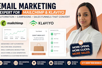 klaviyo shopify email campaign mailchimp ecommerce marketing customer retention