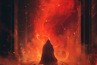 draw a fantasy book cover illustration