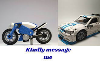 do lego car, toys, house, truck, ship with xml partlist, and pdf instruction
