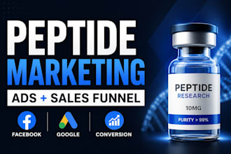do peptide marketing, ads and sales funnel strategy