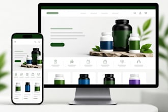 create a shopify website for supplement brands