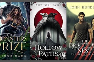 do dark romance, paranormal, horror, occult, vampire book cover for you