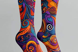 design custom and unique socks design