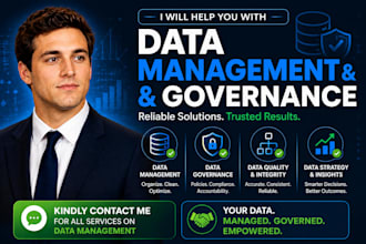 help you on data management and governance