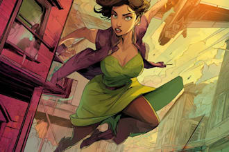 comic book illustration with comic book illustrator