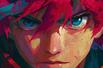 did anime character art