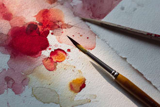 paint watercolor portrait and watercolor art