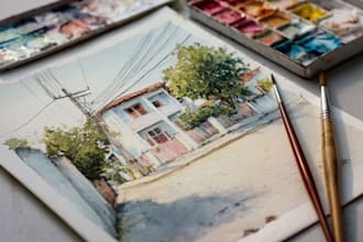paint watercolor illustration and watercolor art