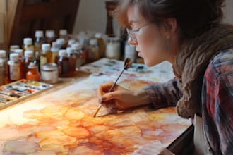 watercolor portrait art, watercolor painting