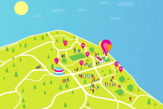 do vector map illustration and event map