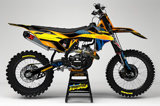 design a professional mx dirt bike wrap deca