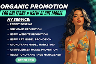 promote ai onlyfans model nsfw art anime with reddit seo post