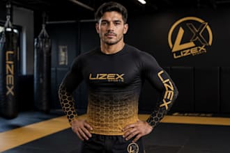 create premium  compression shirt mockup for your brand