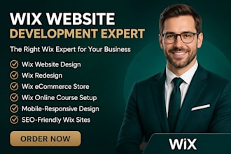 design a high converting wix website and wix website redesign