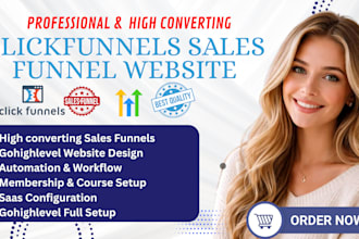 build clickfunnels sales funnel, clickfunnels landing page, gohighlevel funnel