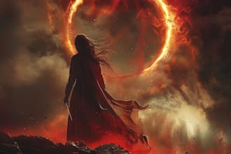 draw a fantasy book, thriller book cover for you