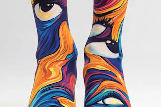 design custom and unique socks design