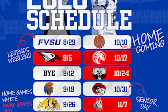 design modern, fan engaging graphics for athletic programs