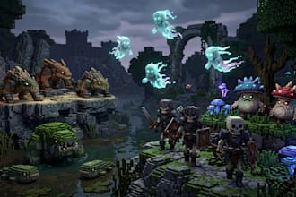 create minecraft blockbench mob models voxel creatures hytale