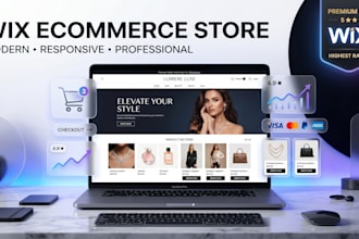 design a professional wix ecommerce store