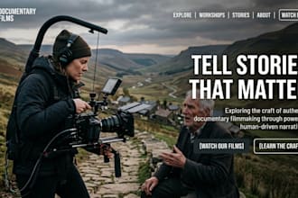 design squarespace documentary filmmaking website producer website broadcasters