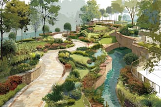 do landscape design, garden design, backyard as landscape architect