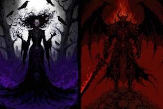 do dark art illustration