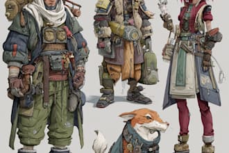 create character concept art for games