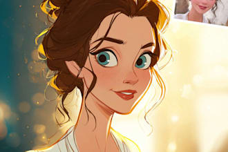 draw a cartoon caricature portrait from your photo