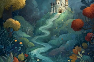 create children storybook illustration and storybooks