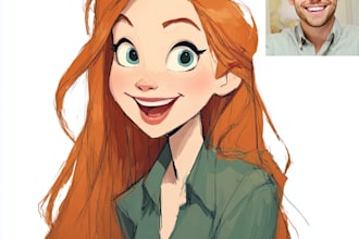 disney cartoon style drawing