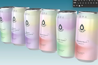 design attractive beverage package,can model,coffee bottle design,brand identity