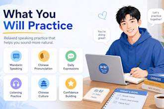 be your chinese conversation partner for daily speaking practice