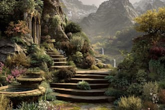 draw fantasy map, landscape design, rpg map