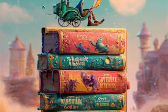 create a colorful cartoon book cover design
