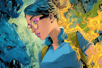 create dynamic comic book art and professional
