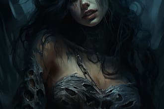 draw horror character design for games