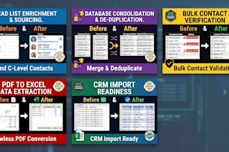 do expert excel data cleaning, formatting, and deduplication