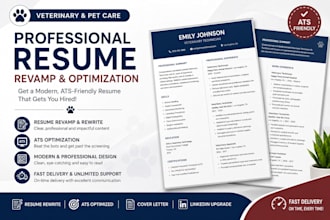 revamp ats friendly veterinary and pet care resume