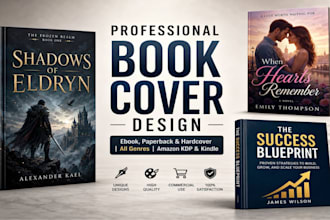 design stunning book cover art for ebook paperback and hardcover