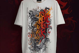 design a high end typography for brand and apparel