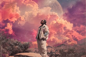 create a album cover art or music cover artwork