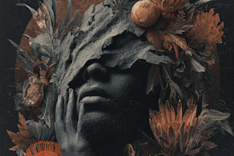 design a album cover art and music artwork