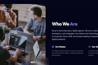 build a modern service based business website