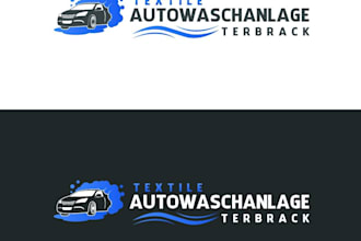 design professional car wash and auto detailing logo