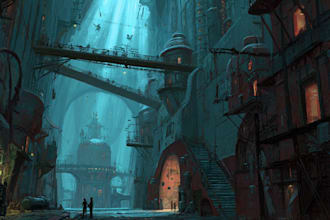 sci fi character illustration or sci fi character